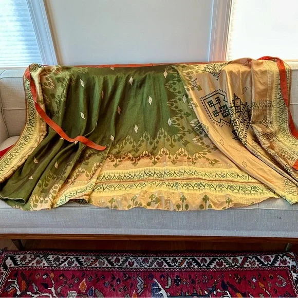 Indian Wrap-Around Double Layer Skirt - Picture 7 of 7